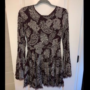 Long-Sleeve Skater Dress